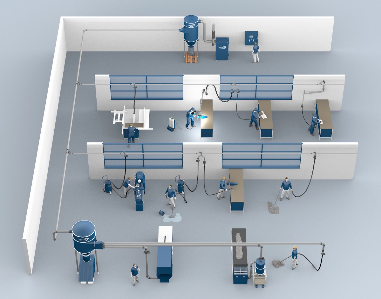 ระบบดูดฝุ่นแบบรวมศูนย์ Central Vacuum System